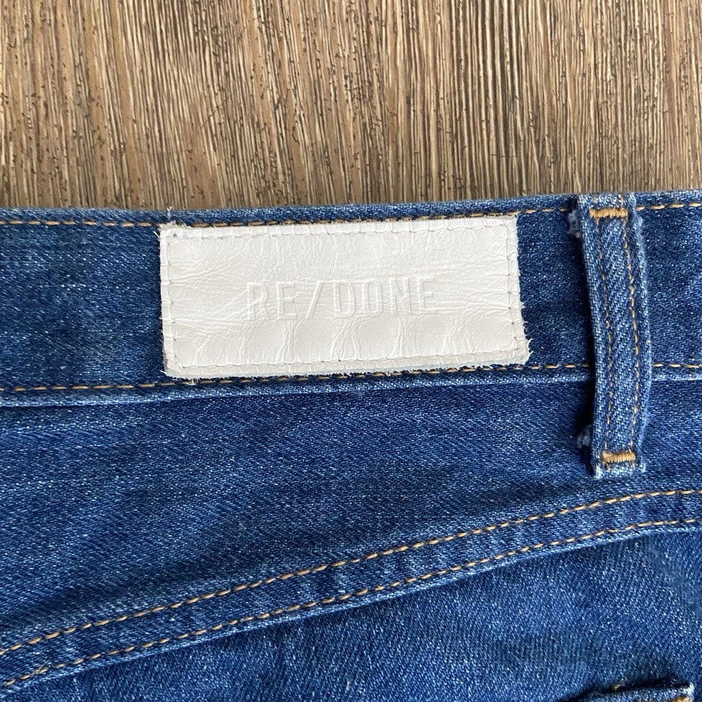 Re/Done Originals Women's 70s Pocket Flare Wide Leg Jeans Size 30x29 - Picture 8 of 10